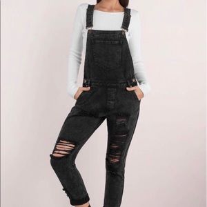 black overalls